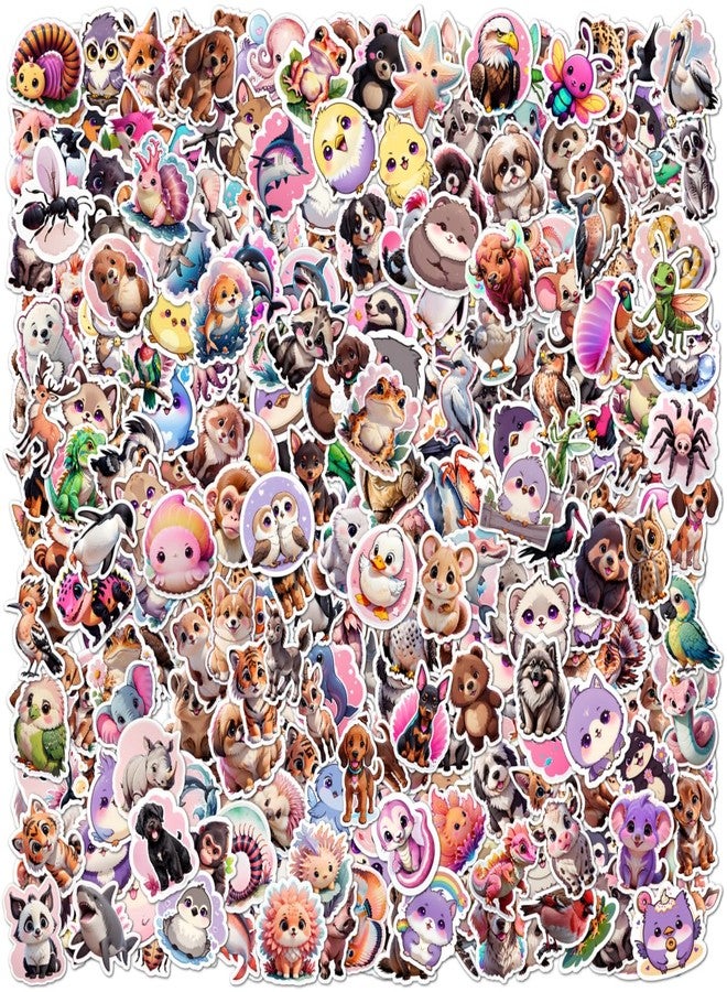 EXO DECOR Animal Stickers - 300 PCS Beautiful Fairies Cute Animal Aesthetic Stickers for Laptops, Guitars, Phones, Pads, Skateboards, Bicycles, Motorcycles, Helmets - Waterproof_1032 A - Image 1